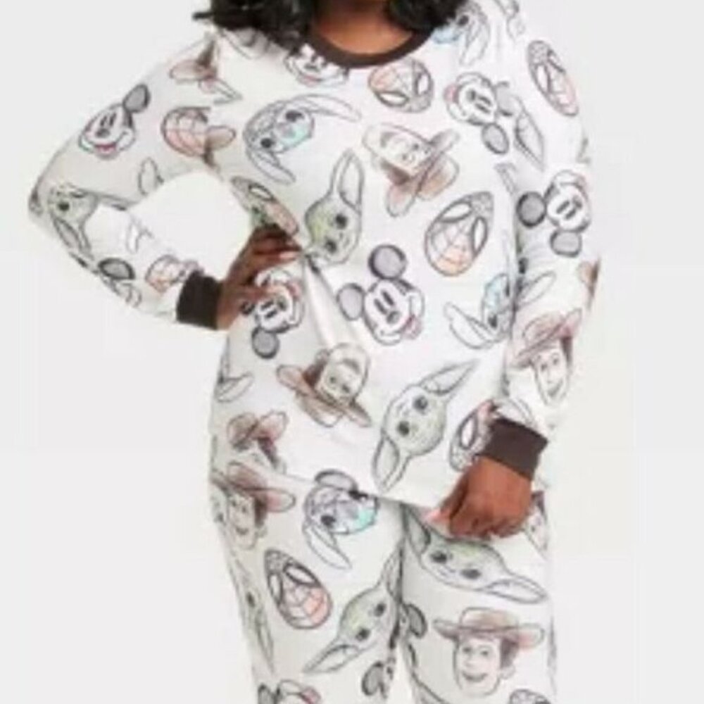 NWOT - Disney100 Character Mashup Women's Pajamas Size Medium Target